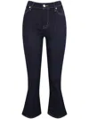 Frame Le Crop Mini Boot Mid-rise Flared Jeans In 蓝色