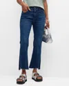 Frame Le Crop Mini Boot Raw Step Hem Jeans In Calvin