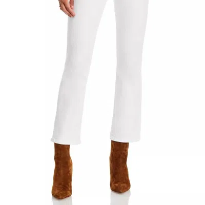 FRAME LE CROP MINI BOOT JEANS IN BLANC