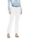 Frame Le Crop Mini Boot Jeans In Blanc In Yellow