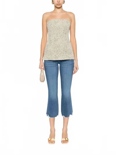 Frame Le Crop Mini Boot Jeans In Blue