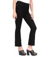Frame Le Crop Mini Boot Jeans In Film Noir In Black