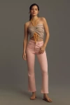 Frame Le Crop Mini Boot Jeans In Pink