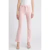 Frame Le Crop Mini Boot Jeans In Washed Dusty Pink