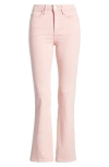Frame Le Crop Mini Boot Jeans In Washed Dusty Pink