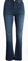 Frame Le Crop Mini Boot Raw After Jeans In Moonflower In Multi