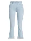 Frame Faded Cat Moustache Pleated Jeans In Multi