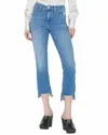 Frame Le Crop Mini Boot Stagger Raw Hem Crop Bootcut Jeans In Multi