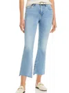 Frame Le Crop Mini Boot Fray Jeans In Colorado