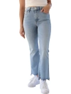 Frame Le Crop Mini Boot Step Fray Jeans In Colorado In Multi