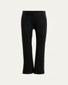 Frame Le Crop Mini Boot Trousers In Noir
