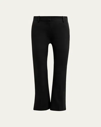 Frame Le Crop Mini Boot Trousers In Black