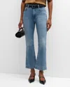 Frame Le Easy Flare Raw Hem Jeans In Whimsy In Whimsy