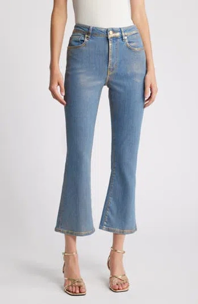 Frame Le Crop Mini Bootcut Jeans In Blue