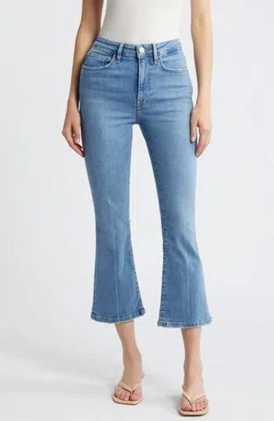 Frame Le Crop Mini Flared Jeans In Blue