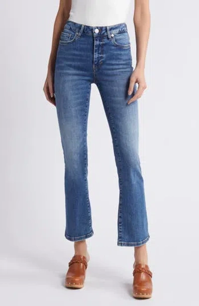 Frame Le Crop Mini High Rise Bootcut Jeans In Mermaid