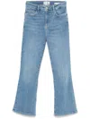 Frame Mini Flared Bootcut Jeans In Blue