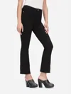 Frame Le Crop Mini High Rise Boot Jeans In Black