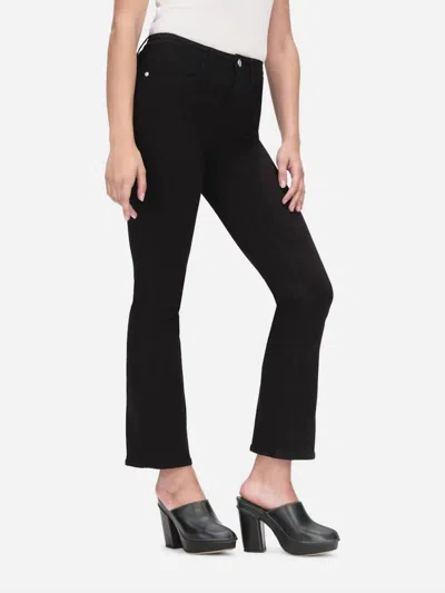 Frame Le Crop Mini High Rise Boot Jeans In Black
