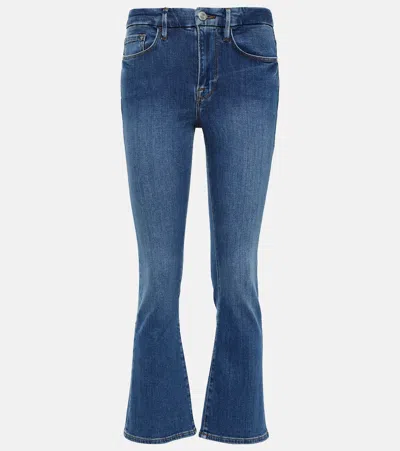 FRAME LE CROP MINI MID-RISE BOOTCUT JEANS