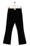 Frame Le Crop Velveteen Mini Bootcut Jeans In Multi