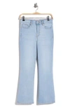 Frame Le Cropped Mini Bootcut Jeans In Blue