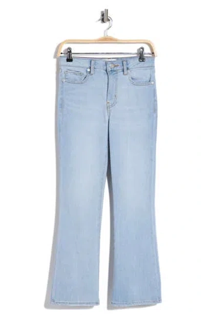 Frame Le Cropped Mini Bootcut Jeans In Blue