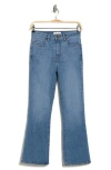 Frame Le Cropped Mini Bootcut Jeans In Blue