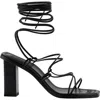 Frame Le Doheny Strappy Sandal In Noir/noir