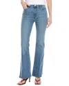 Frame Le High Flare Cotton-blend Jeans In Blue