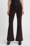 Frame Le Easy Flare Trouser In Espresso