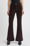 Frame Le Easy Flare Trouser In Espresso In Espresso