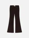 Frame Le Easy Flare Trouser In Espresso In Black
