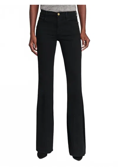 Frame Le Easy Flare Jean In Film Noir In Black
