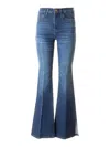 Frame Le Easy Flare Jeans In Blue