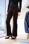 Frame Le Easy Flare Jeans In Espresso In Brown