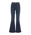 Frame Denim Le Pixie Sutherland High-rise Flare Jean In Navy