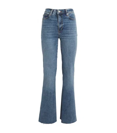 Frame Le Easy Flare Jeans In Navy