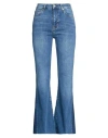 Frame High-rise Flared Jeans In Blue