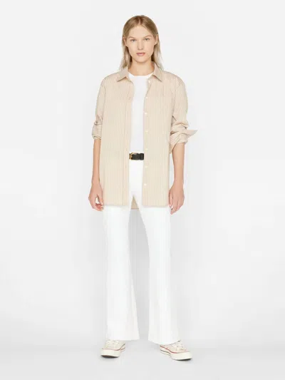Frame Le Easy Flare Pants In Blanc In White