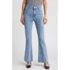 Frame Le Easy Flare Raw Hem Jeans In Babitz