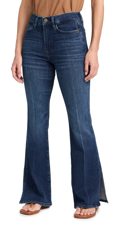 Frame Le Slim Palazzo High-rise Wide-leg Jeans In Blue