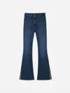 Frame Le Easy Flare Side Slit Jeans In Multi