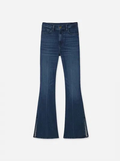 FRAME LE EASY FLARE SIDE SLIT JEANS IN CALVIN