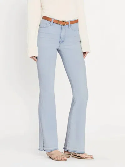Frame Le Easy Flare Side Slit Jeans In Clarity In Multi