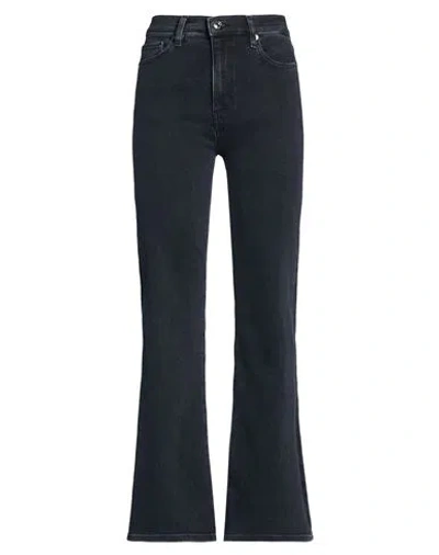 Frame Le Easy Flare Woman Jeans Black Size 31 Cotton, Lyocell, Elasterell-p, Elastane