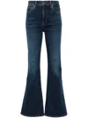 Frame Denim Le Pixie Sutherland High-rise Flare Jean In Blue