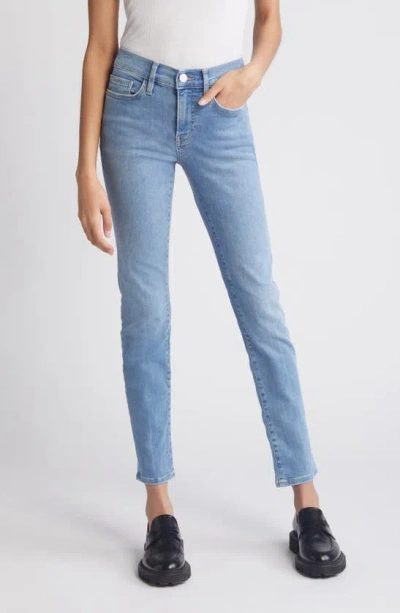 Frame Le Garcon Ankle Boyfriend Jeans In Blue