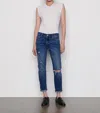 Frame Le Garçon Boyfriend Jean In Eaton In Blue