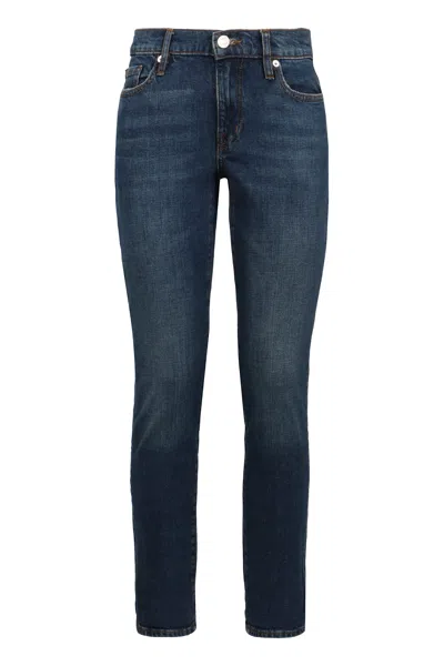 Frame Le Garcon Boyfriend Jeans In Blue
